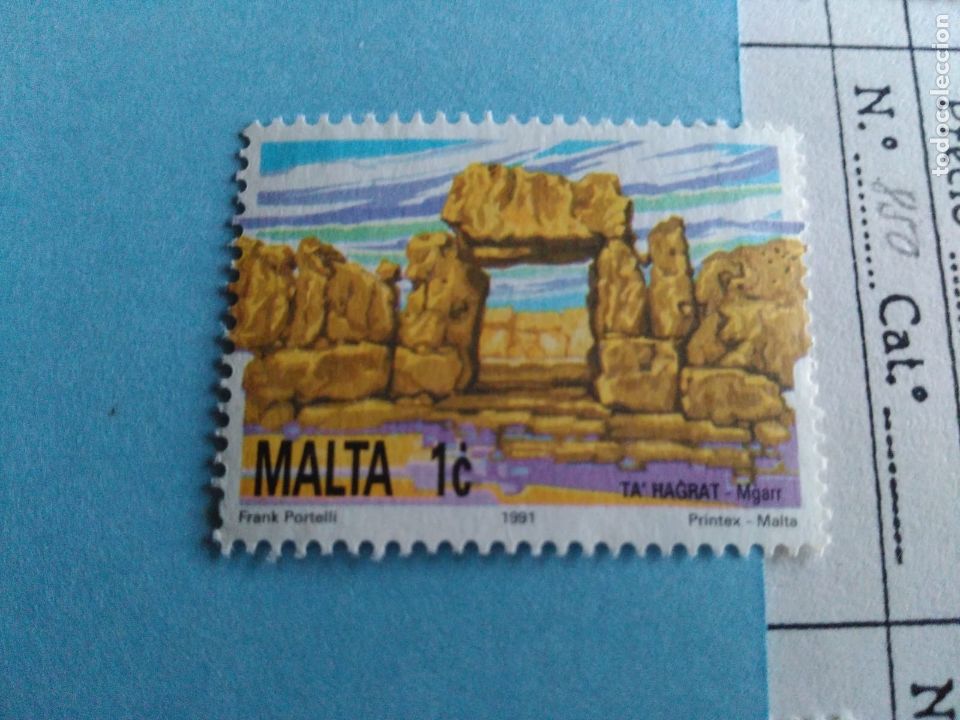Sellos: SELLO DE MALTA IVERT 850 USADO - Foto 1