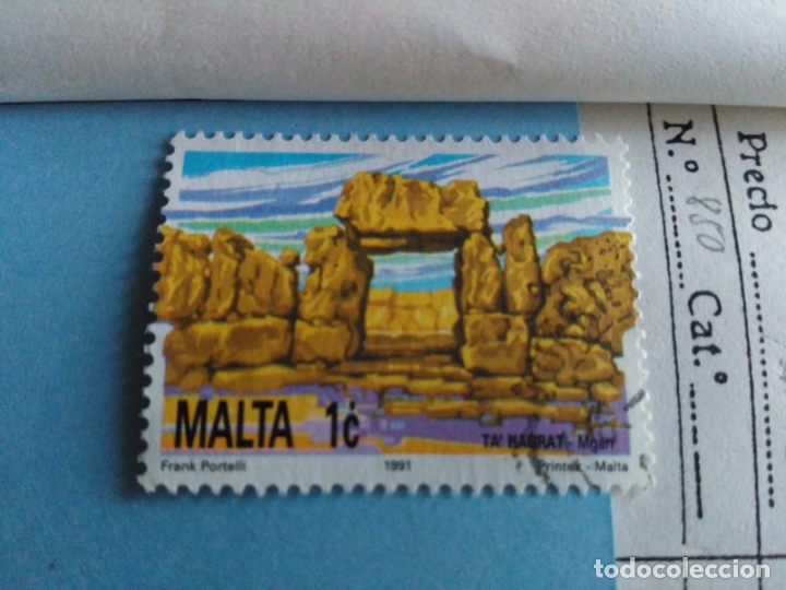 Sello De Malta Ivert 850 Usado Buy Old Stamps Of Malta At Todocoleccion