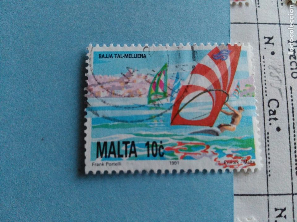 Sellos: SELLO DE MALTA IVERT 855 USADO - Foto 1