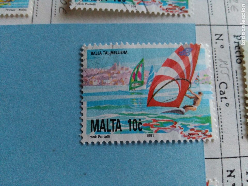 Sellos: SELLO DE MALTA IVERT 855 USADO - Foto 1