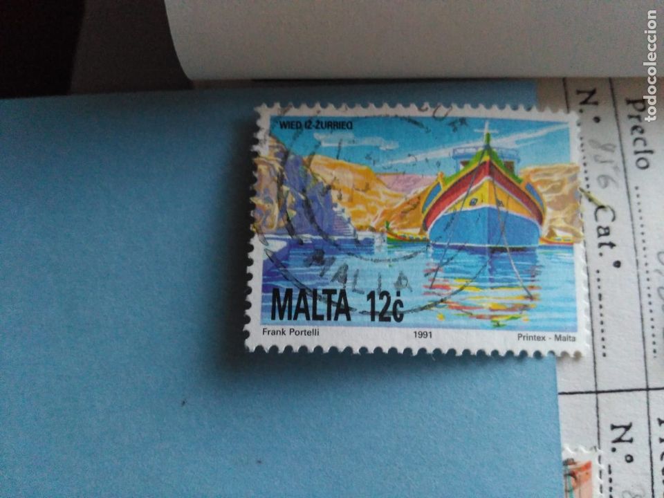 Sellos: SELLO DE MALTA IVERT 856 USADO - Foto 1
