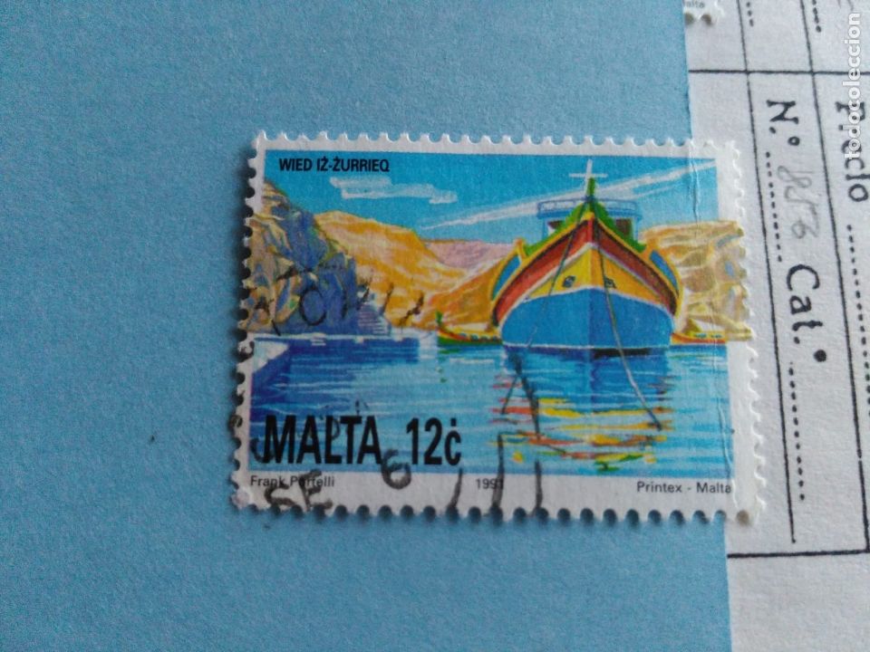 Sellos: SELLO DE MALTA IVERT 856 USADO - Foto 1