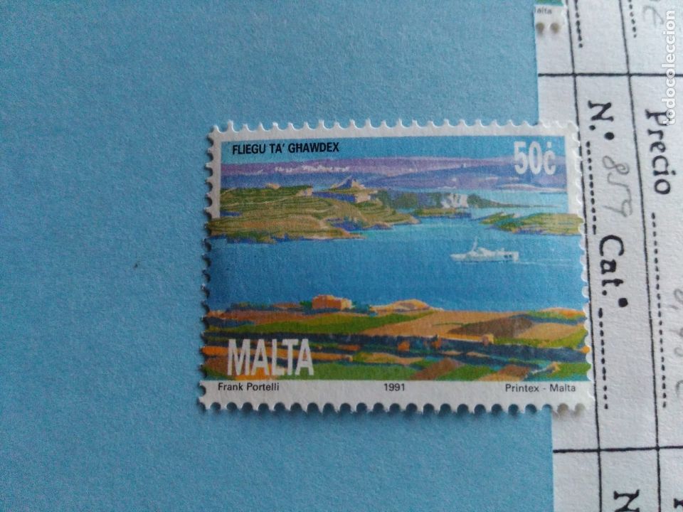 Sellos: SELLO DE MALTA IVERT 859 USADO - Foto 1