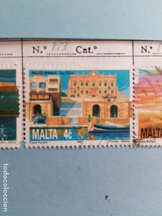 Sellos: SELLO DE MALTA IVERT 853 USADO - Foto 1