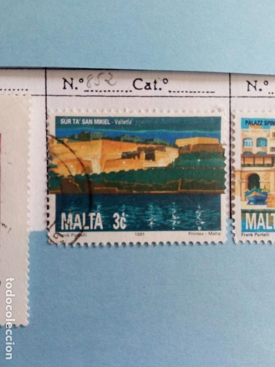 Sellos: SELLO DE MALTA IVERT 852 USADO - Foto 1