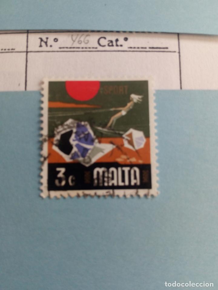 Sellos: SELLO DE MALTA IVERT 466 USADO - Foto 1