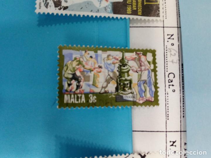 Sellos: SELLO DE MALTA IVERT 627 USADO - Foto 1