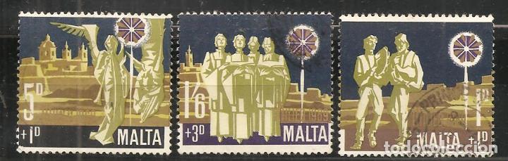 Sellos: MALTA, YVERT 400/02 , MATASELLADOS - Foto 1