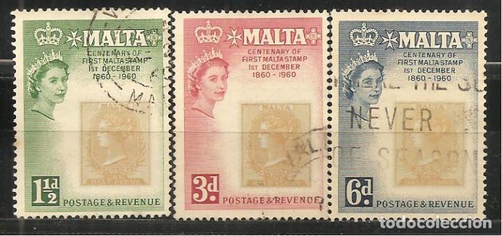Sellos: MALTA, YVERT 274/6 , MATASELLADOS - Foto 1