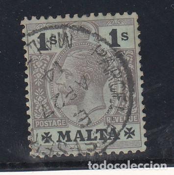 Sellos: malta 54 usada, jorge V - Foto 1