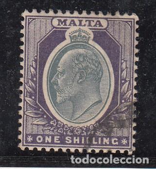 Sellos: malta 24 usada, eduardo VII - Foto 1