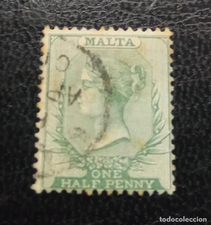 Sellos: MALTA. YVERT 4 USADO. - Foto 1