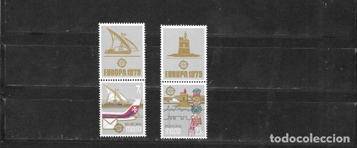 Sellos: MALTA N&ordm; 583 AL 584 (**) - Foto 1