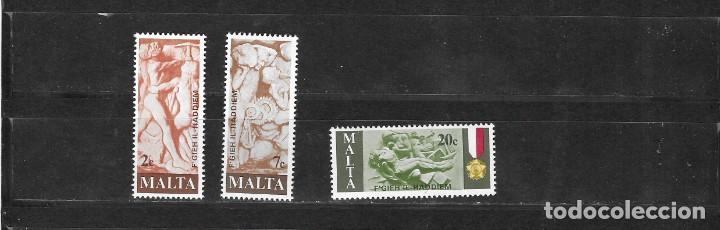 Sellos: MALTA N&ordm; 5551 AL 553 (**) - Foto 1