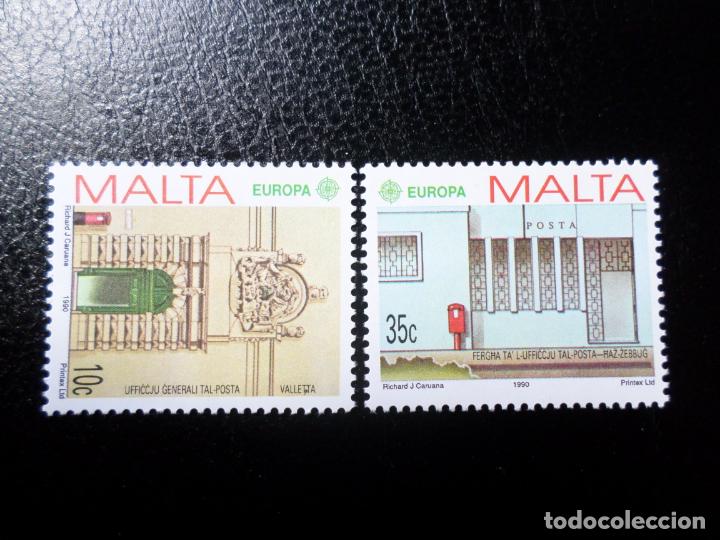Sellos: *malta, 1990, europa, edificios postales, Yvert 810/11 - Foto 1