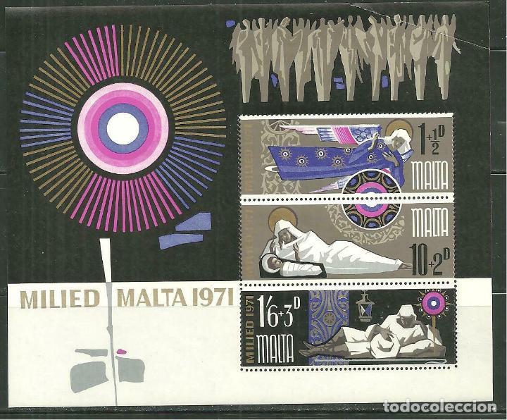 Sellos: Malta 1971 HB Ivert 1 *** Navidad - Foto 1