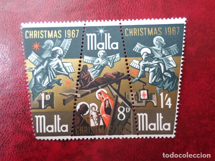 Sellos: malta, 1967, navidad, Yvert 366/68 - Foto 1