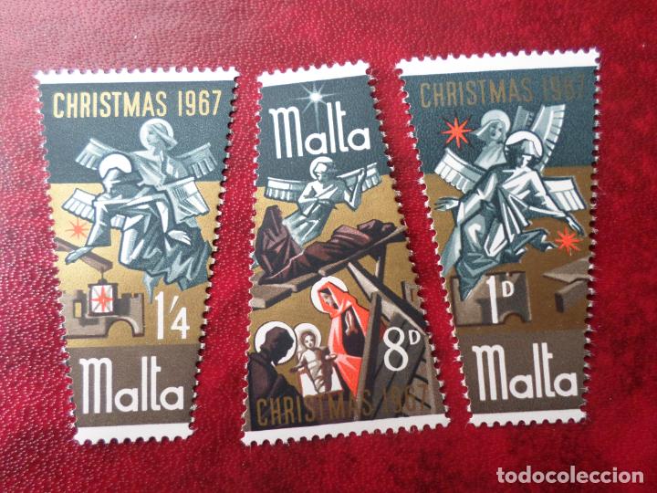 Sellos: malta, 1967, navidad, Yvert 366/68 - Foto 1