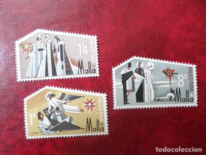 Sellos: malta, 1968, navidad, Yvert 382/84 - Foto 1