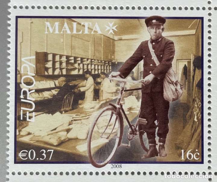 Sellos: Malta. Carta escrita. 2008 - Foto 1