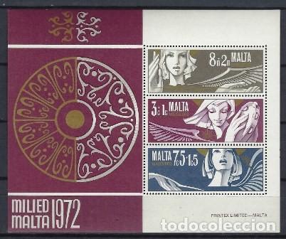 Sellos: MALTA 1972 - HB NAVIDAD - MNH** - Foto 1