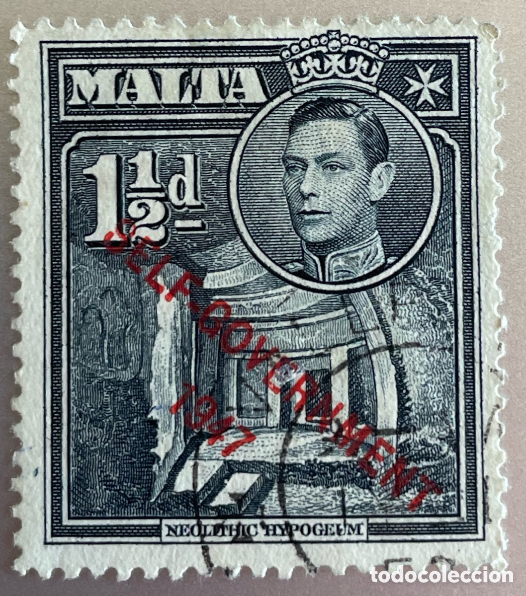 Sellos: Malta. Turismo. Sobreimpreso - Foto 1
