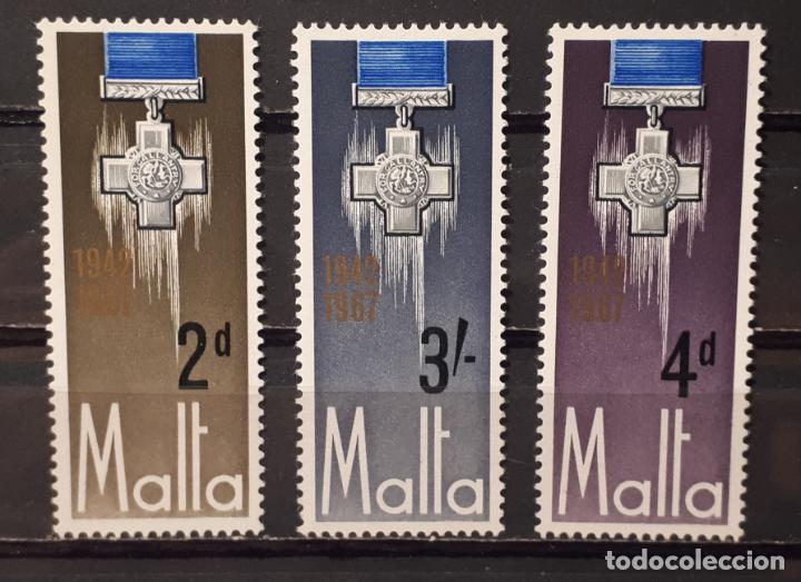 Sellos: MALTA. Yvert 352/4 &deg; A&ntilde;o 1967 - Foto 1