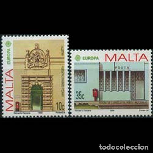 Sellos: Malta 1990 Ivert 810/1 *** Europa - Edificios Postales - Foto 1