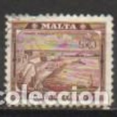 Sellos: MALTA (COLONIA INGLESA) IVERT Nº 25 (AÑO 1904), PUERTO DE LA VALETTE, USADO