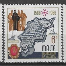 Sellos: MALTA 1966 - 4º CENTENARIO DE LA VALETTA, S,COMPLETA - MNH**