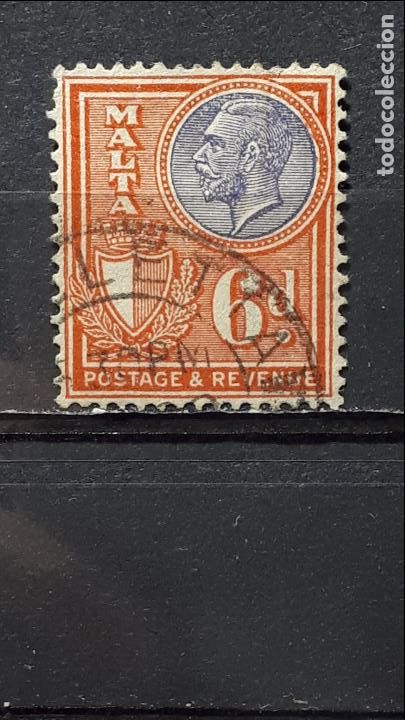 Sellos: MALTA &deg;. A&Ntilde;O 1926-7. YVERT 126 - Foto 1