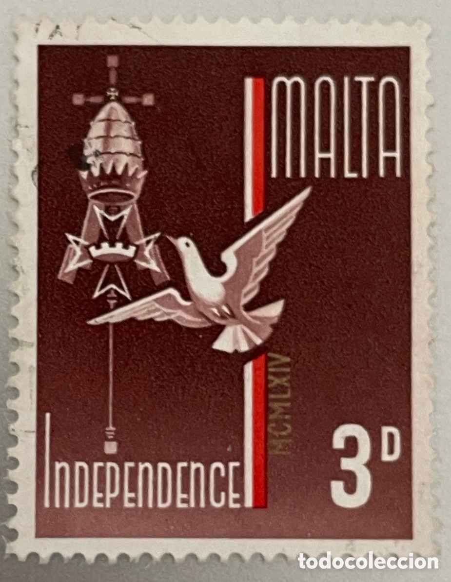 Sellos: Malta. Proclamaci&oacute;n de la Independencia. 1964 - Foto 1