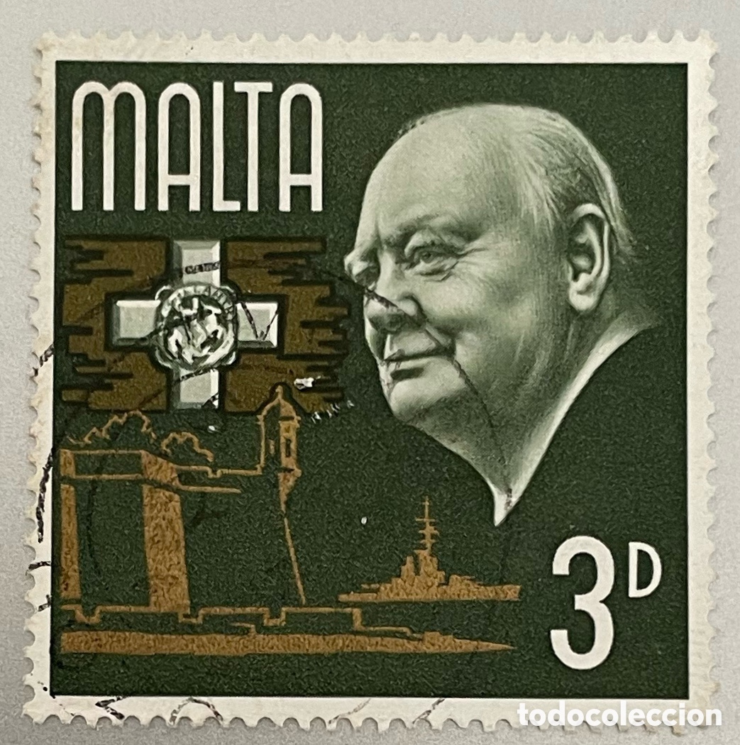 Sellos: Malta. Winston Churchill. 1966 - Foto 1