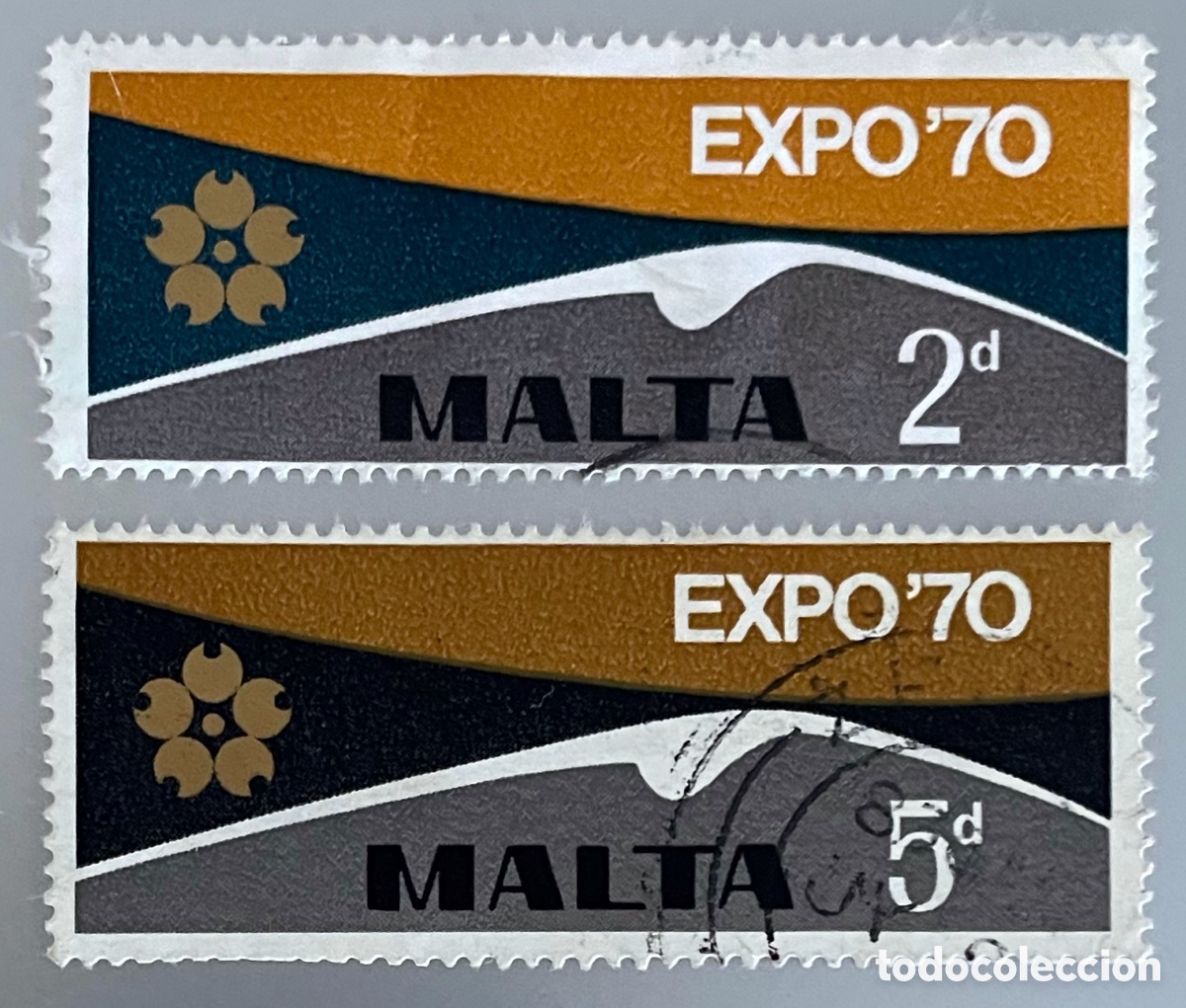 Sellos: Malta. Exposici&oacute;n Osaka. 1970 - Foto 1