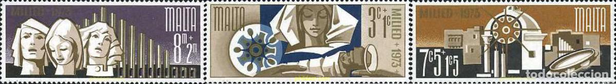 Sellos: 163975 MNH MALTA 1973 NAVIDAD - Foto 1