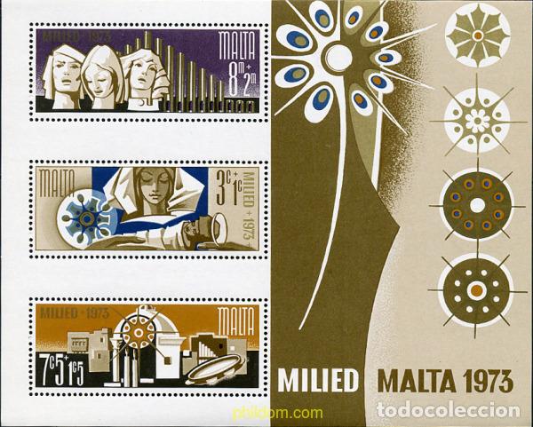 Sellos: 163982 MNH MALTA 1973 NAVIDAD - Foto 1
