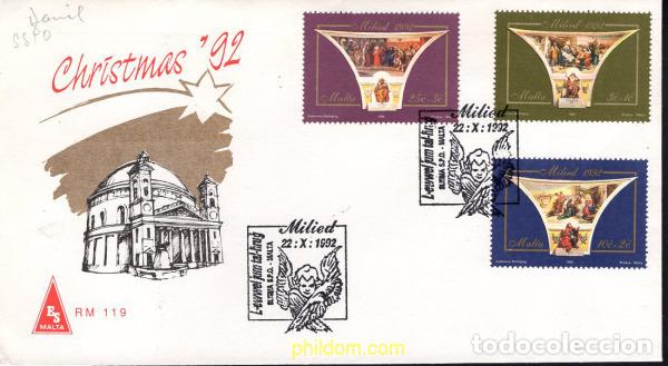 Sellos: 453400 MNH MALTA 1992 NAVIDAD - Foto 1
