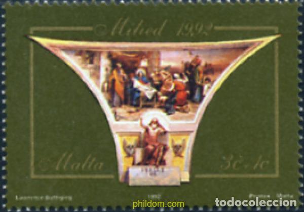 Sellos: 677825 MNH MALTA 1992 NAVIDAD - Foto 1