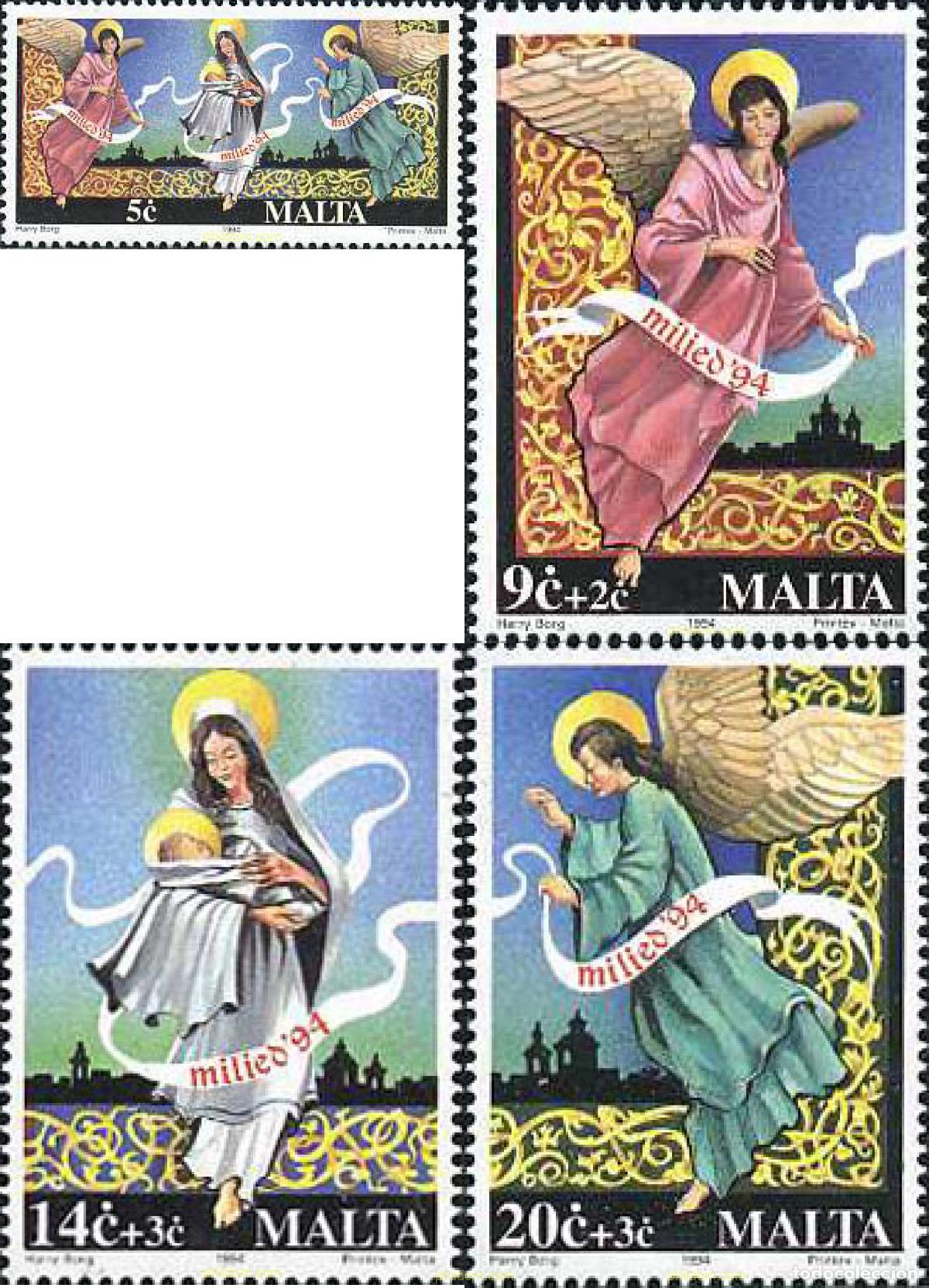 Sellos: 164334 MNH MALTA 1994 NAVIDAD - Foto 1