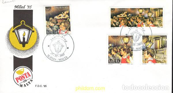 Sellos: 453411 MNH MALTA 1995 NAVIDAD - Foto 1