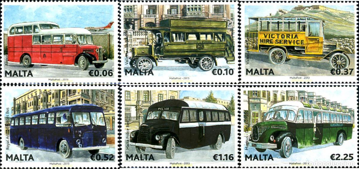 Sellos: 307466 MNH MALTA 2013 AUTOBUSES - Foto 1