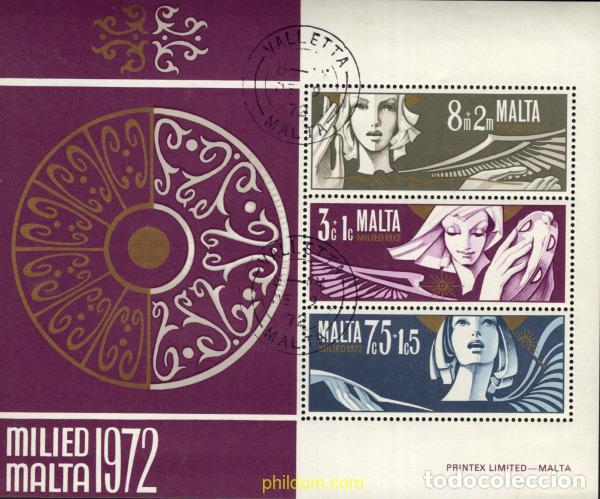 Sellos: 696972 USED MALTA 1972 NAVIDAD - Foto 1