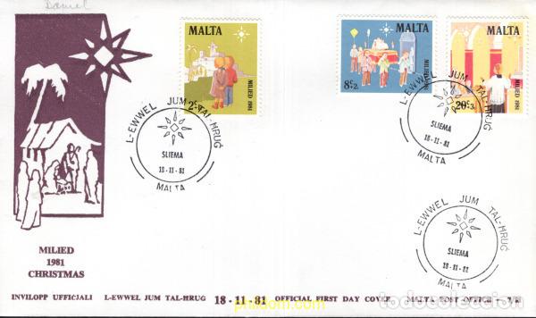 Sellos: 707939 MNH MALTA 1981 NAVIDAD - Foto 1