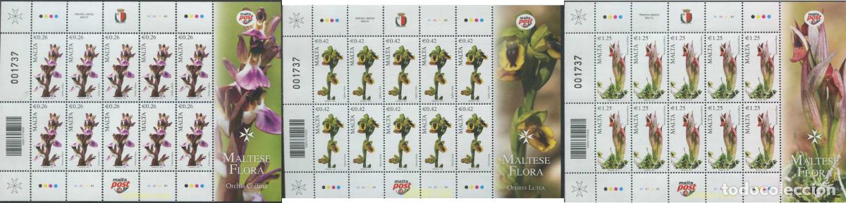 Sellos: 567122 MNH MALTA 2017 ORQUIDEAS - Foto 1