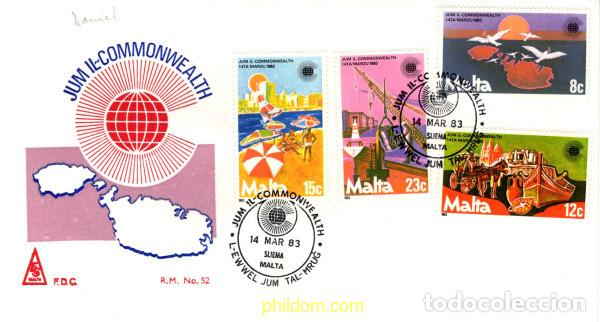 Sellos: 757900 MNH MALTA 1983 DIA DE LA COMMONWEALTH - Foto 1