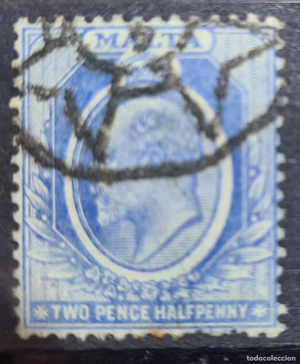 Sellos: Sello de Malta 1907-11: Eduardo VII - Foto 1