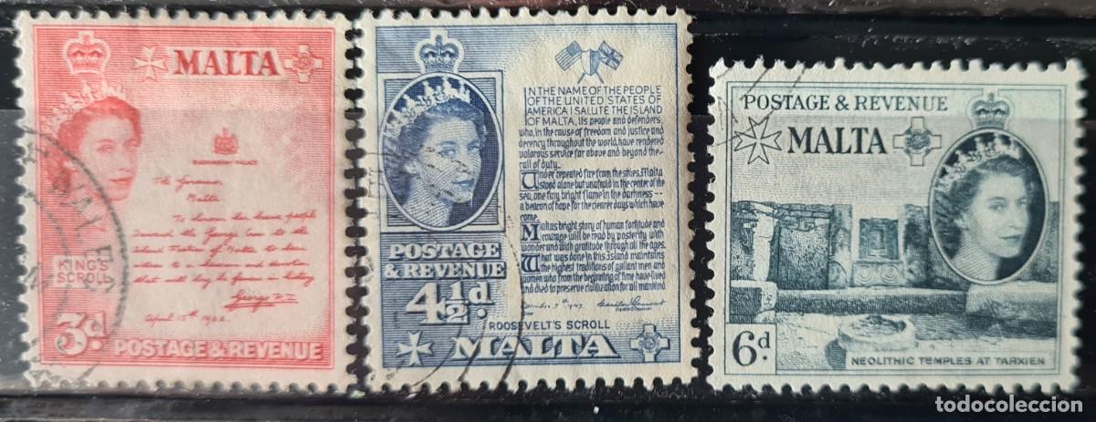 Sellos: Serie de sellos de Malta, 1956 - Foto 1