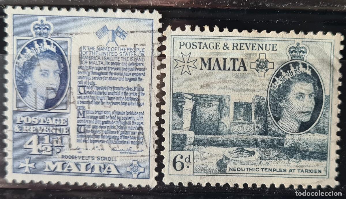 Sellos: Serie de sellos de Malta, 1956 - Foto 1