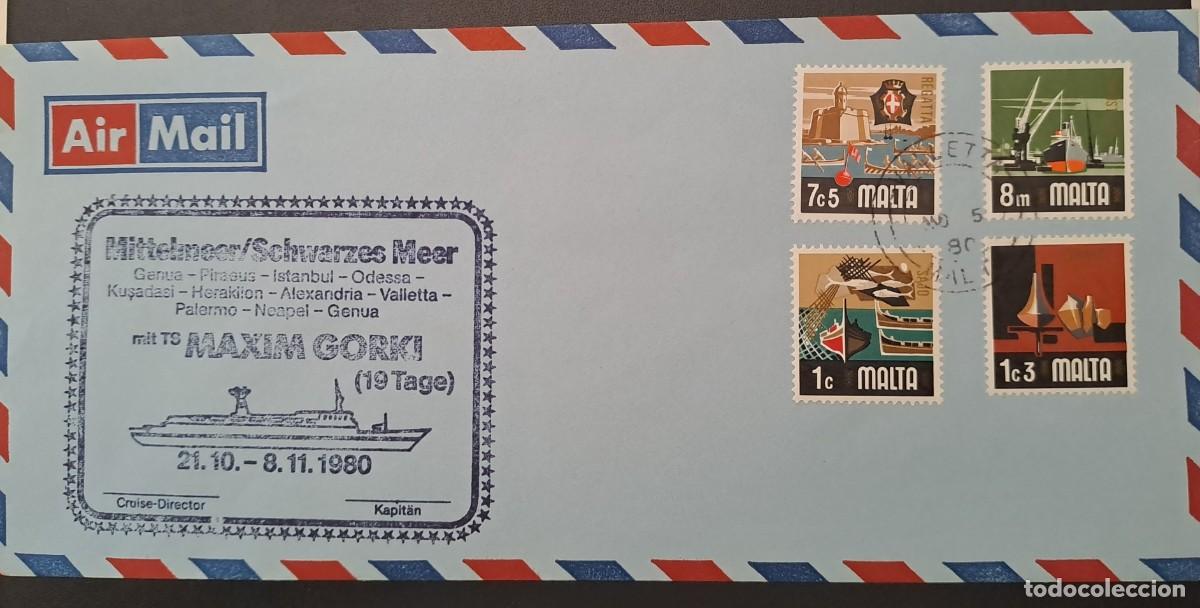 Sellos: Carta Malta 20/05/1980 - Foto 1