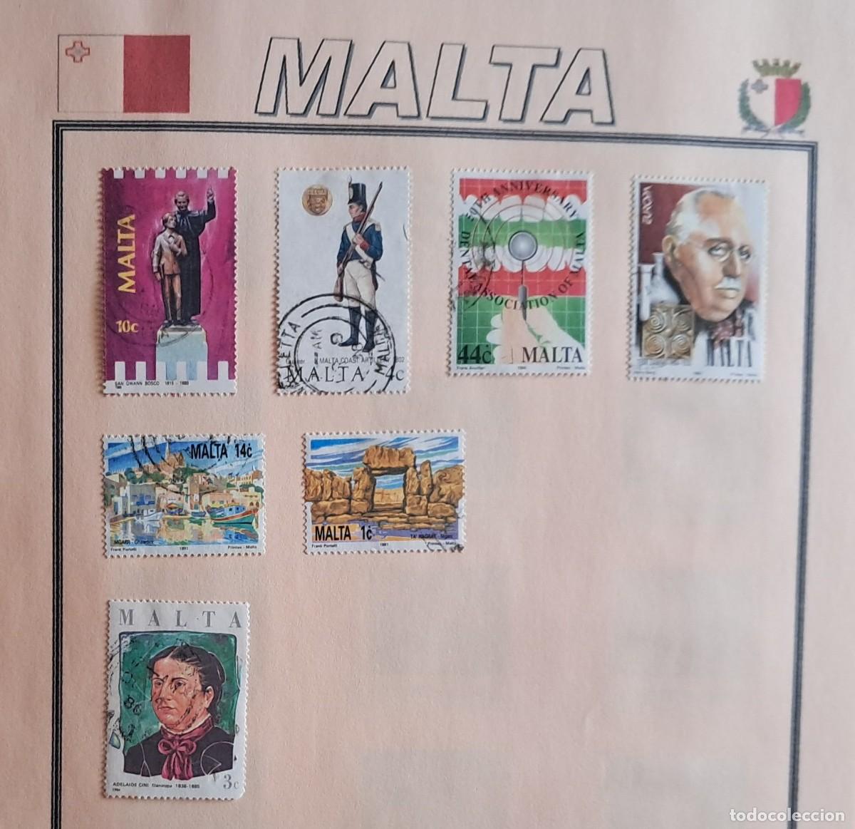 Sellos: lote de 7 sellos de Malta. - Foto 1